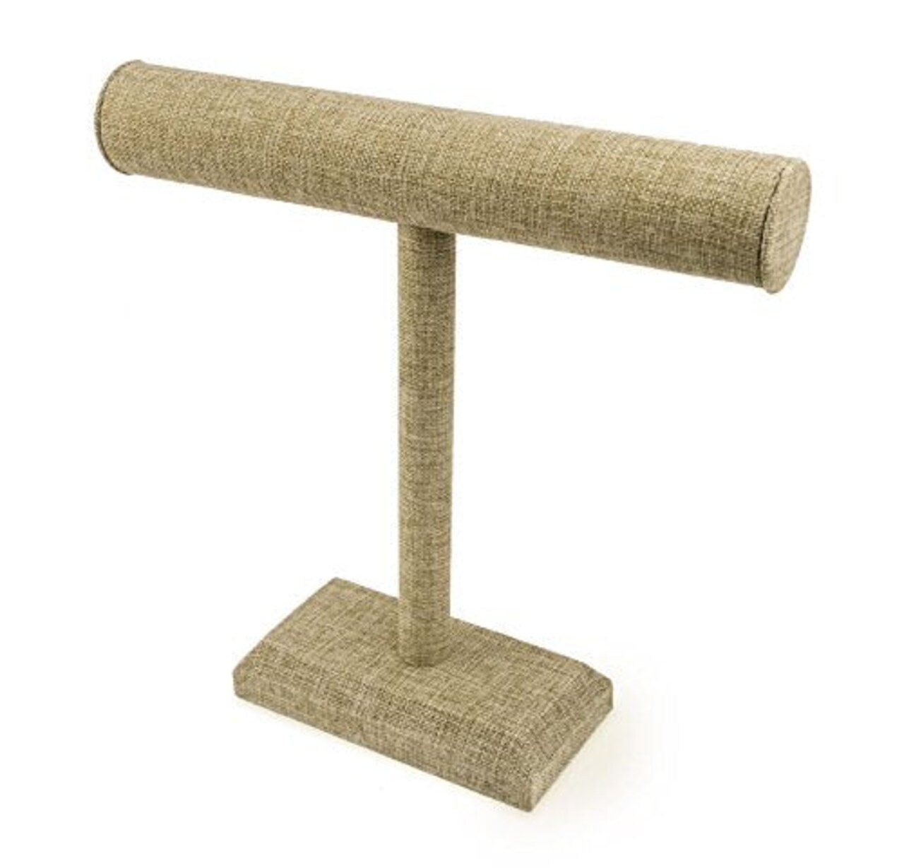 T-bar Jewelry Display 12"x12" Burlap Bracelet and Necklace Display